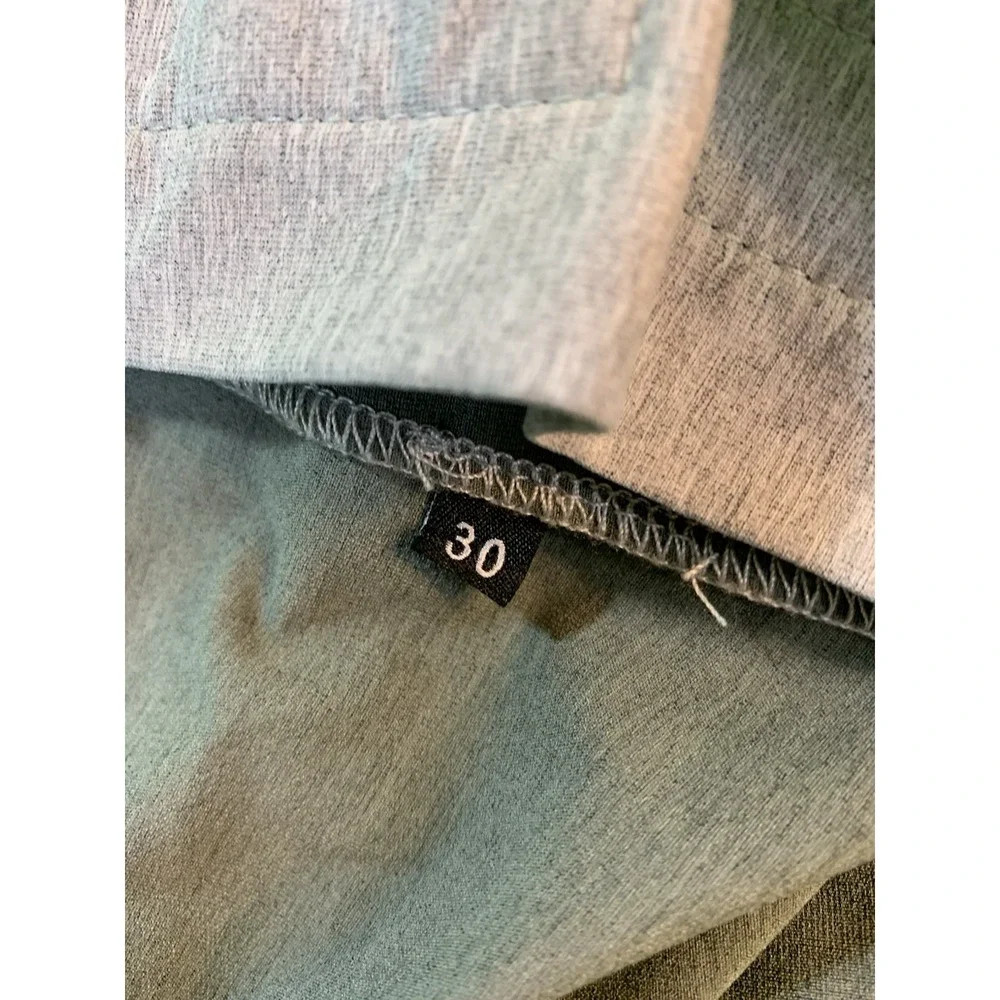 HUK Performance Fishing Board Shorts Swim Trunks Gray Neon Green Mens Sz 30 Lace